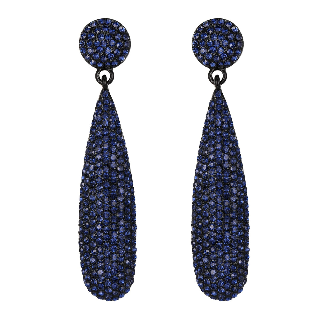 Statement Candelabra Earrings with Round Crystals – For Women, Ideal for Weddings and Festive Occasions