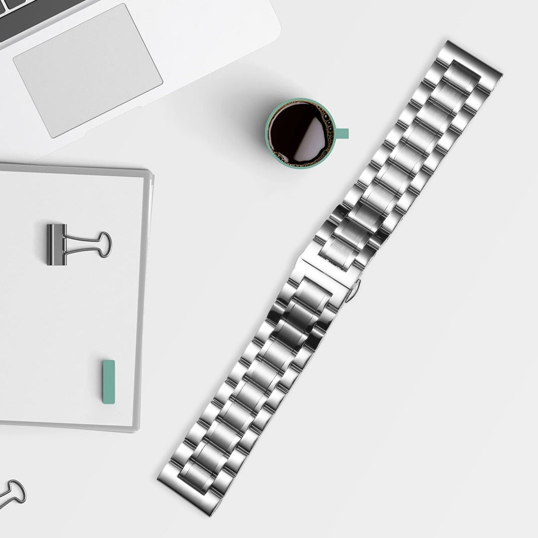 Solid stainless steel watch strap - 22mm, quick release, suitable for classic watches and smartwatches