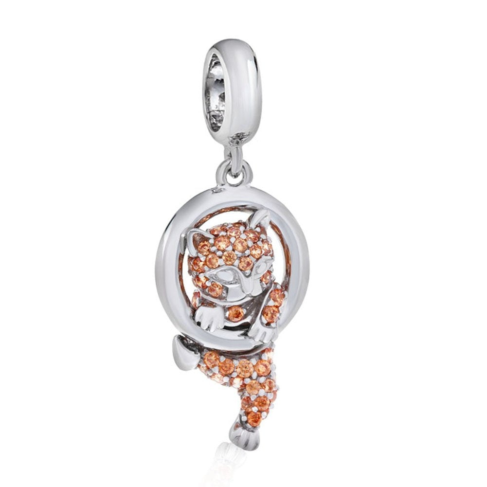 Szczęśliwy Charms 925 Srebro z Zawieszką Zwierzątko do Bransoletki Pandora