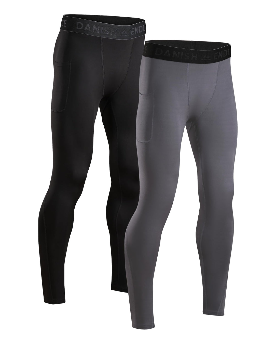 Compressiebroek voor Heren – 2 stuks, sneldrogend, sport & training, basislaag, anti-schuring