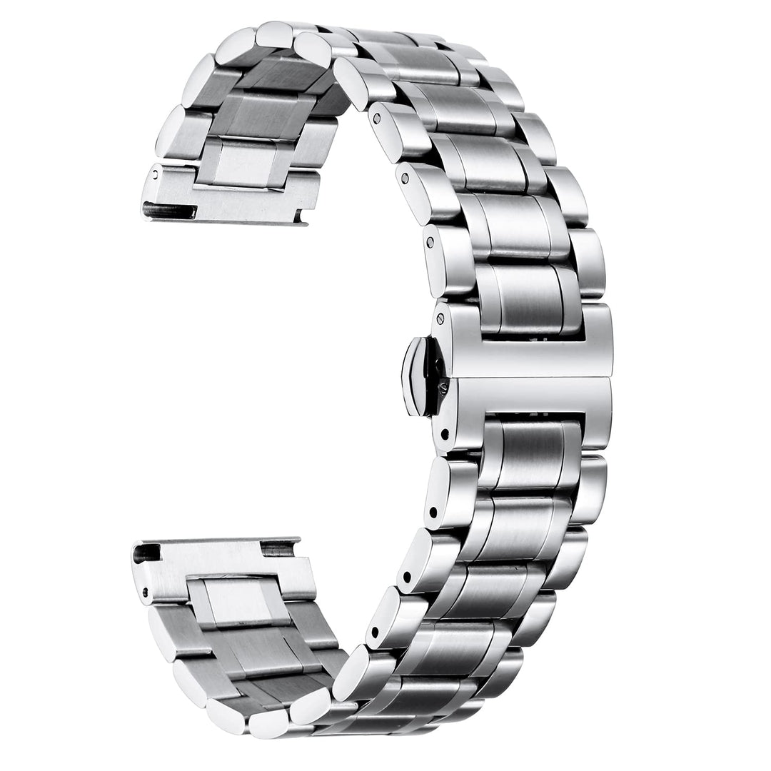 Solid stainless steel watch strap - 22mm, quick release, suitable for classic watches and smartwatches