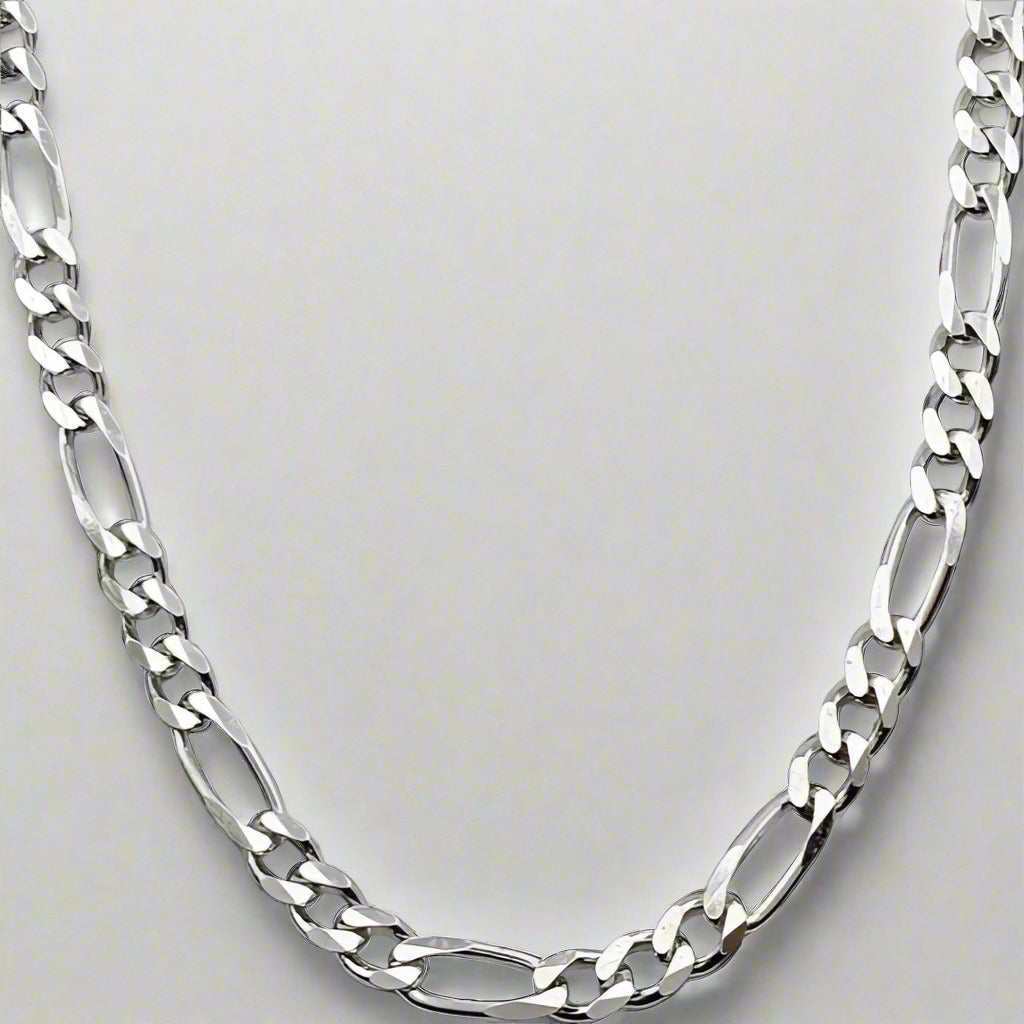 Silver Chain 925 – Figaro Model (3 on 1), 32.63g, Width 5.8mm, Length 60cm