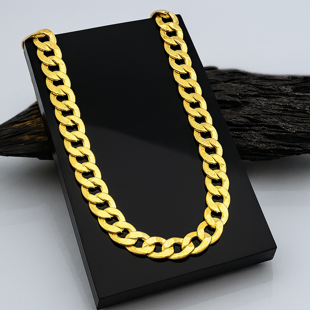 14K Gold Chain – 45cm, 5mm wide