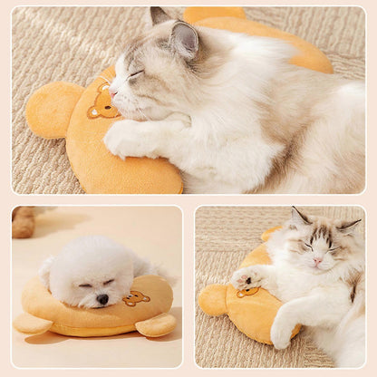 U-Shaped Cushion for Cats and Small Dogs - Washable, Soft, Ideal for Sleeping or Cuddle, Plush Toy for Pets