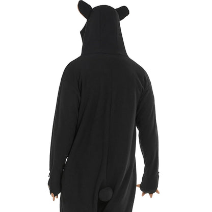 Salopetă unisex costum urs – pijama de corp întreagă, cosplay Halloween sau Crăciun, mărimea M