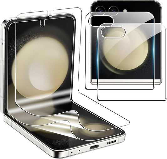 VSEER 2+2 Pack TPU Invisible Film voor Samsung Galaxy Z Flip 6 5G – Krasbestendig, HD Transparant, Volledige Dekking