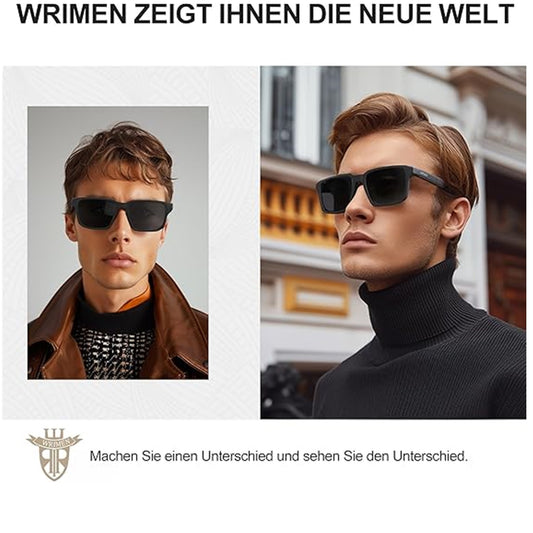 Wrimen Unisex Polarized Sunglasses – Full Screen, UV400 Protection