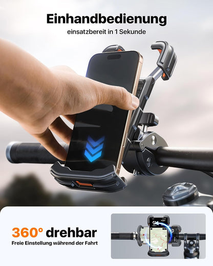 Universele Telefoonhouder – Voor Fiets en Motor, 360° Draaibaar