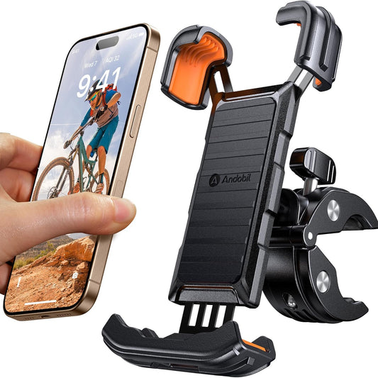 Suport Universal pentru Telefon Mobil – Pentru Bicicletă și Motocicletă, Rotire 360°