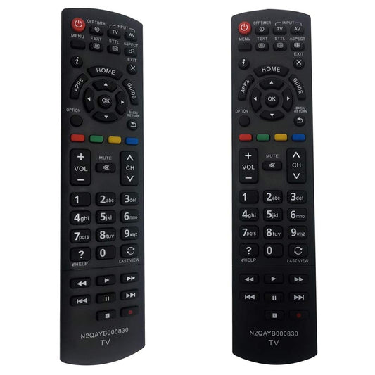 Vervangende afstandsbediening FOXRMT N2QAYB000830 voor Panasonic – geschikt voor Panasonic Smart TV, model TX-L32EN63 en meer