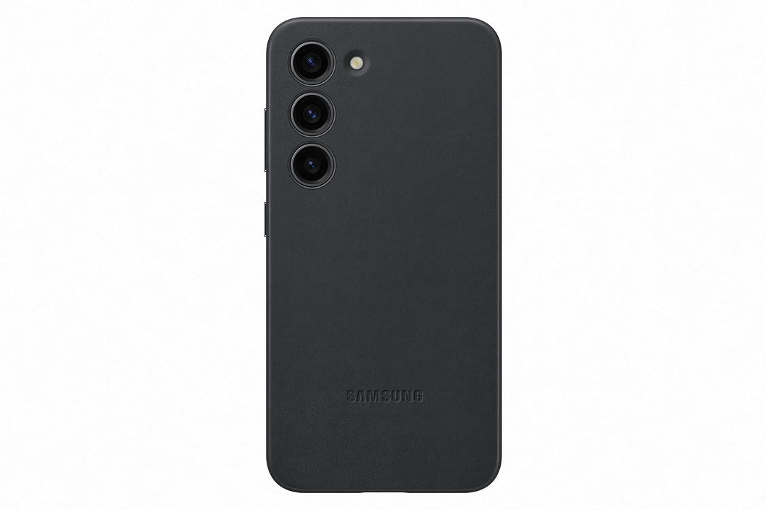 Samsung Galaxy S23 Leather Case – Premium Genuine Leather Protection, Black