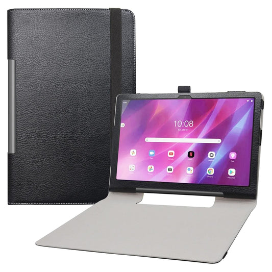 Compatible with Lenovo Yoga Tab 11 Case – PU Leather Protective Cover for YT-J706F Model, Black