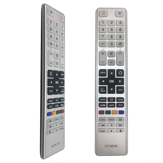 Vervangende afstandsbediening CT-8035 voor Toshiba Smart TV – Compatibel met CT-8035, CT-8036, CT-8054, CT-8069, CT-8040, CT-8041, CT-8050