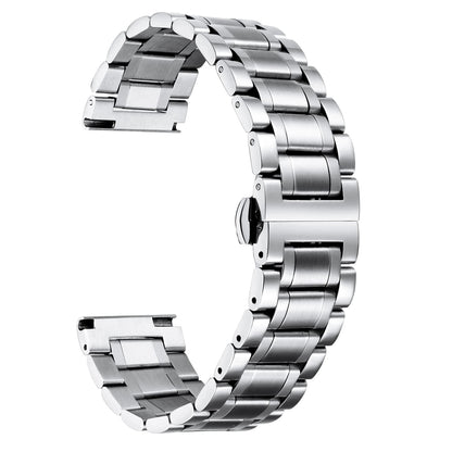 Massieve roestvrijstalen horlogeband – 22 mm, quick release, geschikt voor klassieke horloges en smartwatches