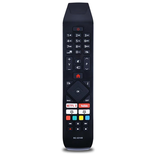 Vervangende afstandsbediening FOXRMT RC43140 voor Hitachi TV – compatibel met modellen 24HE2000, 32HE4000, 40HE4000, 43HE4000, 49HE4000, 55HK6500, 65HL7000, 65HL8000