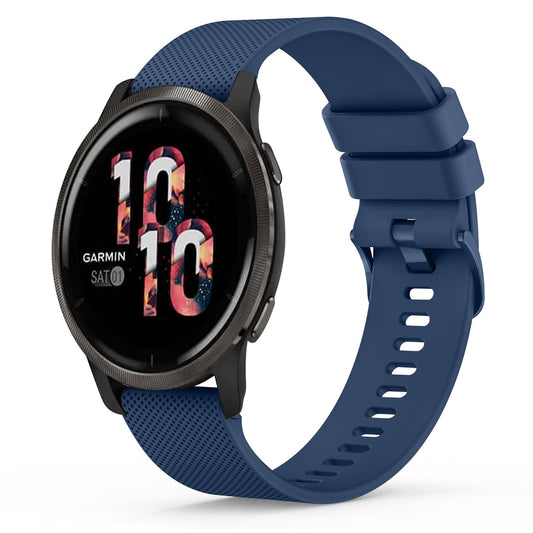 Siliconen horlogeband 22 mm voor Garmin – Venu 2 / Venu 3 / Vivoactive 4 / Forerunner 255, uniseks, navy blauw