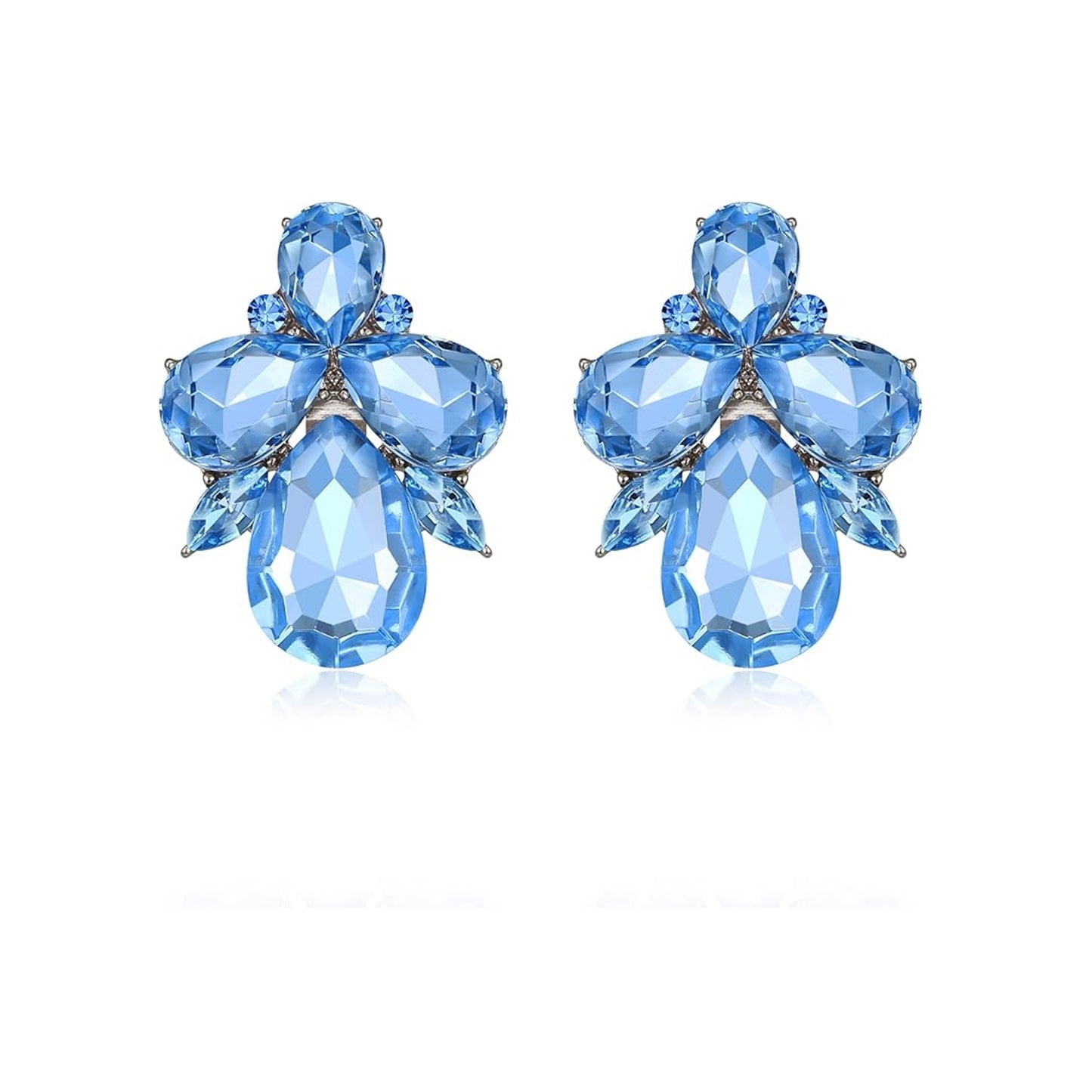 Cercei eleganți cu cristale marquise – Design Art Deco, potriviți pentru petreceri și evenimente festive