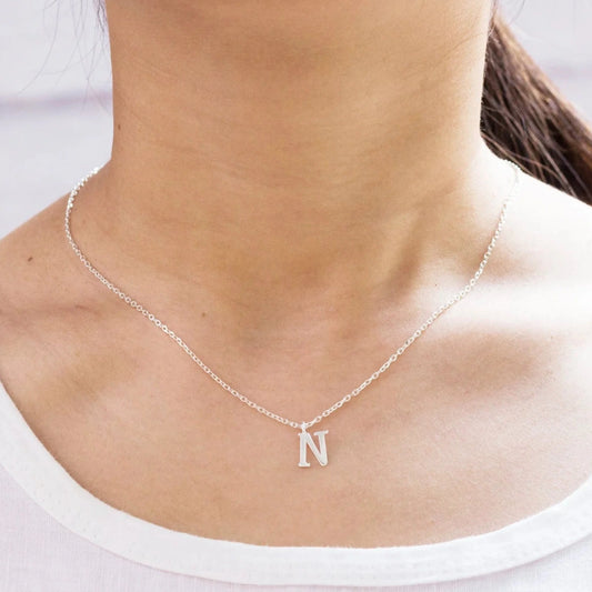 Ketting met initiaal ‘N’ van 925 zilver – 2,61g, stijlvol en persoonlijk